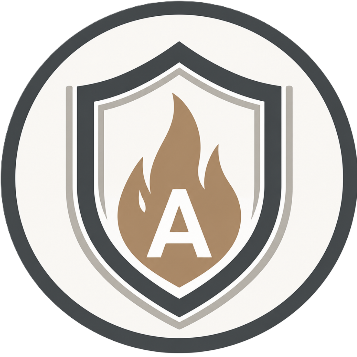 Icon of a Class A fire rating badge with flame symbol